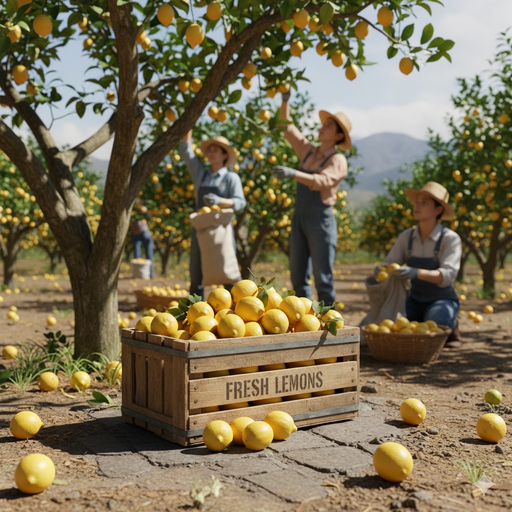 Bahçeden Doğal Limon – Taptaze, Dalından Sofranıza Edit